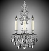 American Brass & Crystal WS9486-A-01G-PI - Three Light Wall Sconce
